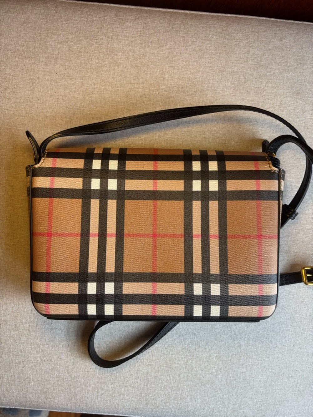 Burberry Hampshire Check Crossbody Bag - Picture 4 of 16
